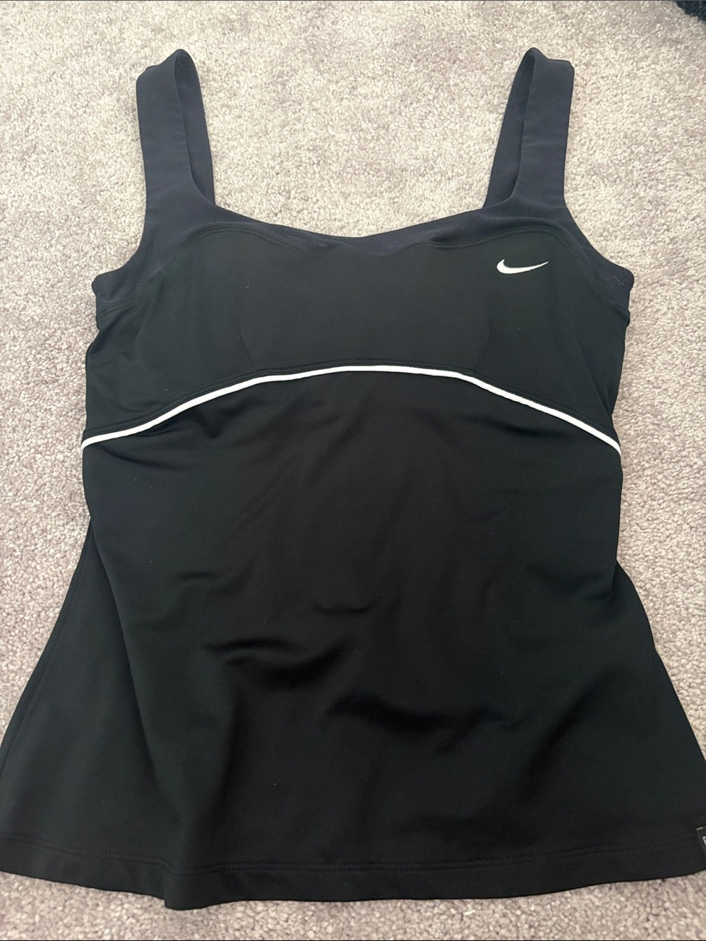 Nike Black Tank Top with White details